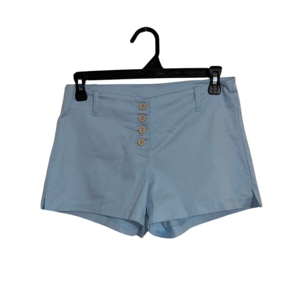 2 for $15 K Scion Light Blue Short Shorts Stretch Button Up Size Small